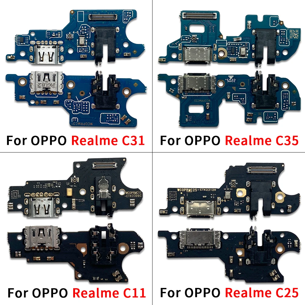 Port de charge USB pour Oppo Realme, carte de chargeur flexible, 7i, C17, 9, C2, C3, C11, 2021, C12, C15, C21YC25, C25Y, C30, C31, C33, C35, C55, nouveau, 10 pièces