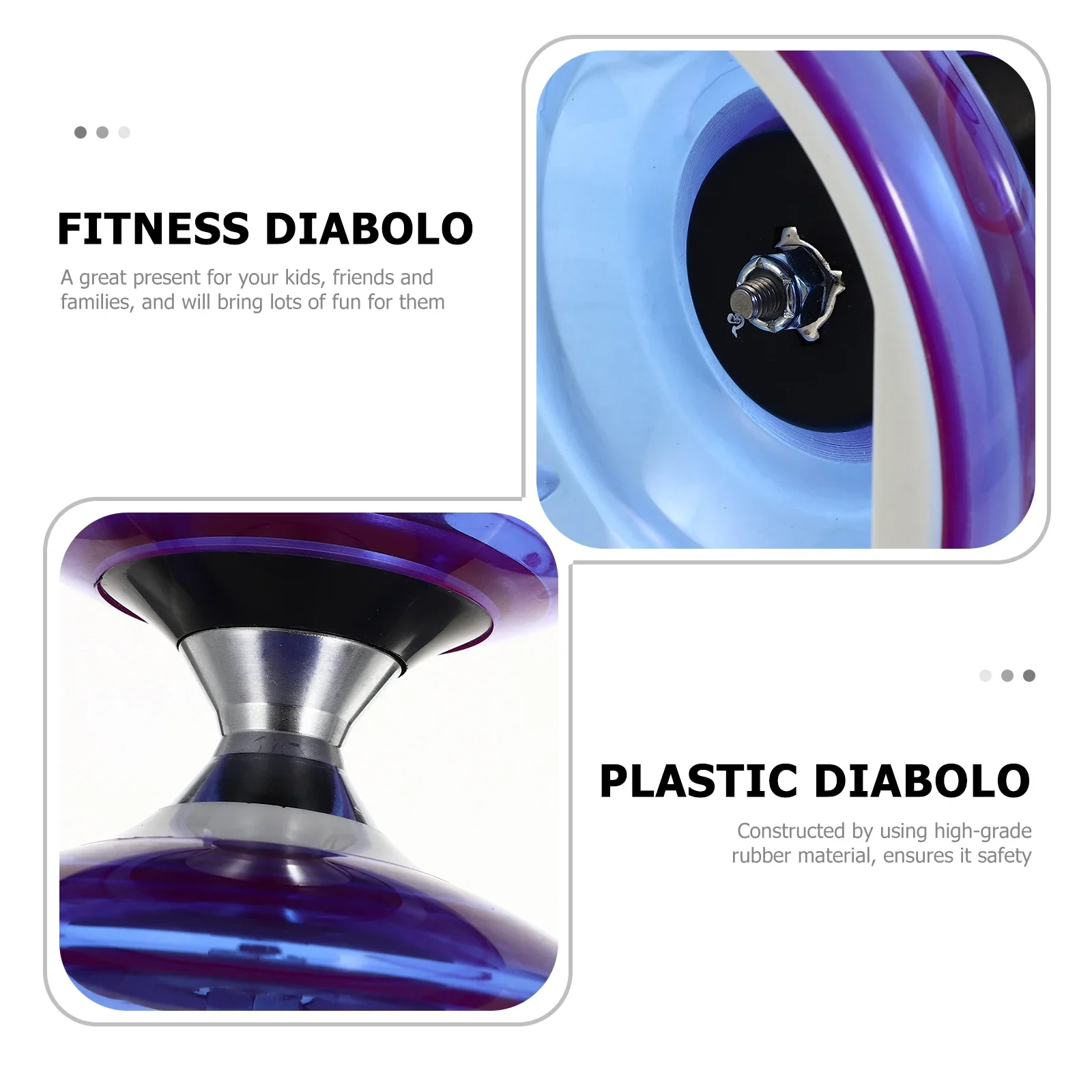 Campus three-five bearing soft rubber diabolo double-headed beginner children elderly  elementary student diabolo