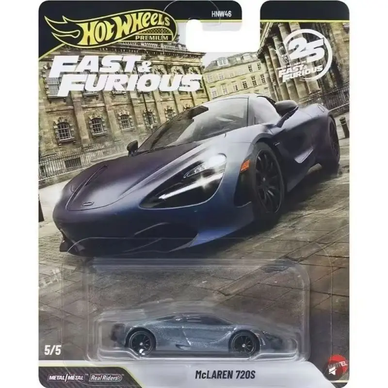 New Hot Wheels Premium Series The Fast & Furious 25 Anniversary Toyota Supra Nissan 350z Mercedes-Benz Sls Amg Alloy Car Model view 5
