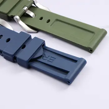 適用於沛納海 PAM441、359、111 系列的 22mm、24mm、26mm 防水橡膠男士腕錶錶帶,矽膠材質,黑色、橙色、灰色可選。 8 最佳銷售 橘色錶帶 - №3