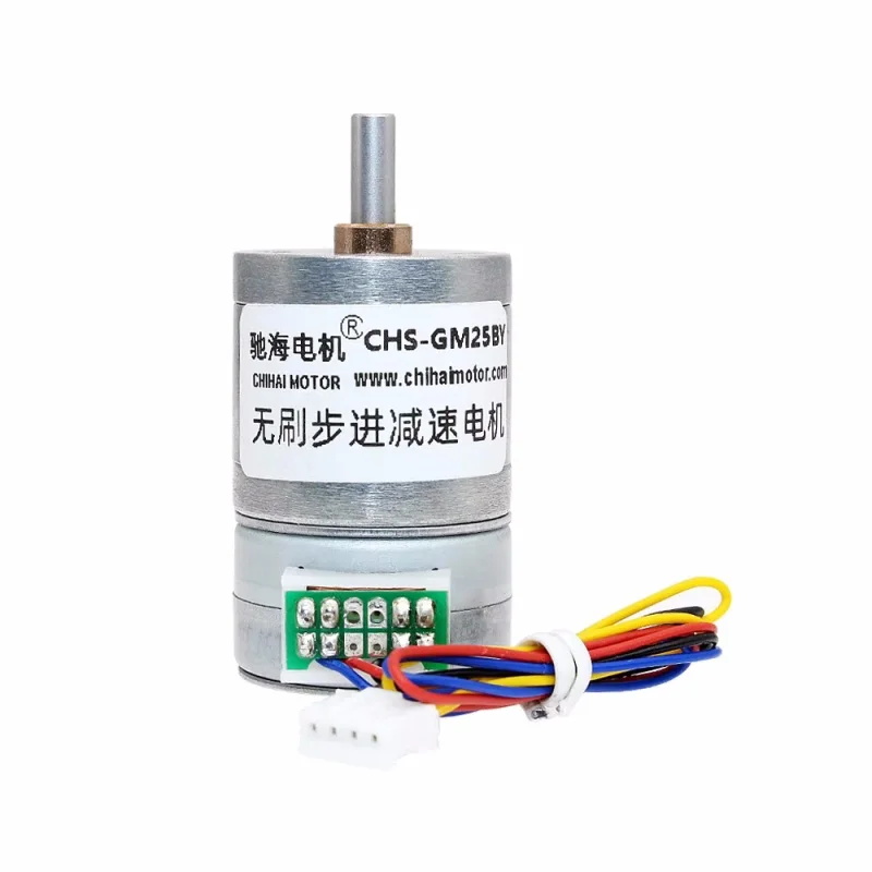 GM25-25BY 2Phase 4Wire DC5V12V Brushless Gear Stepping Motor GM25GA 10R Driver Board DIY Model