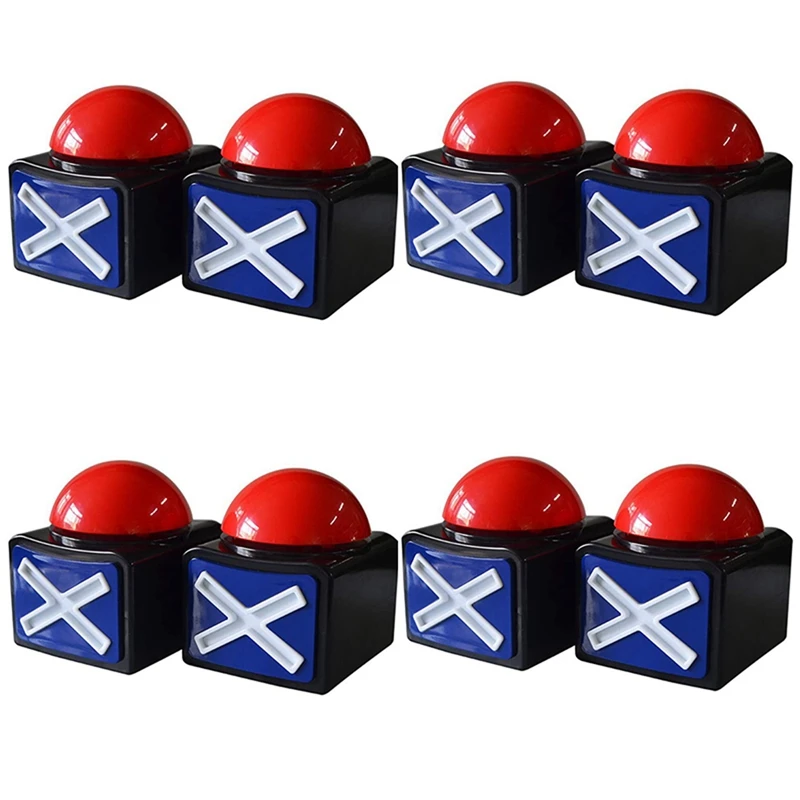 

8PCS Game Answer Buzzer , Game Buzzer Alarm Sound Play Button With Light Trivia Quiz Got Talent Buzzer Game Toys