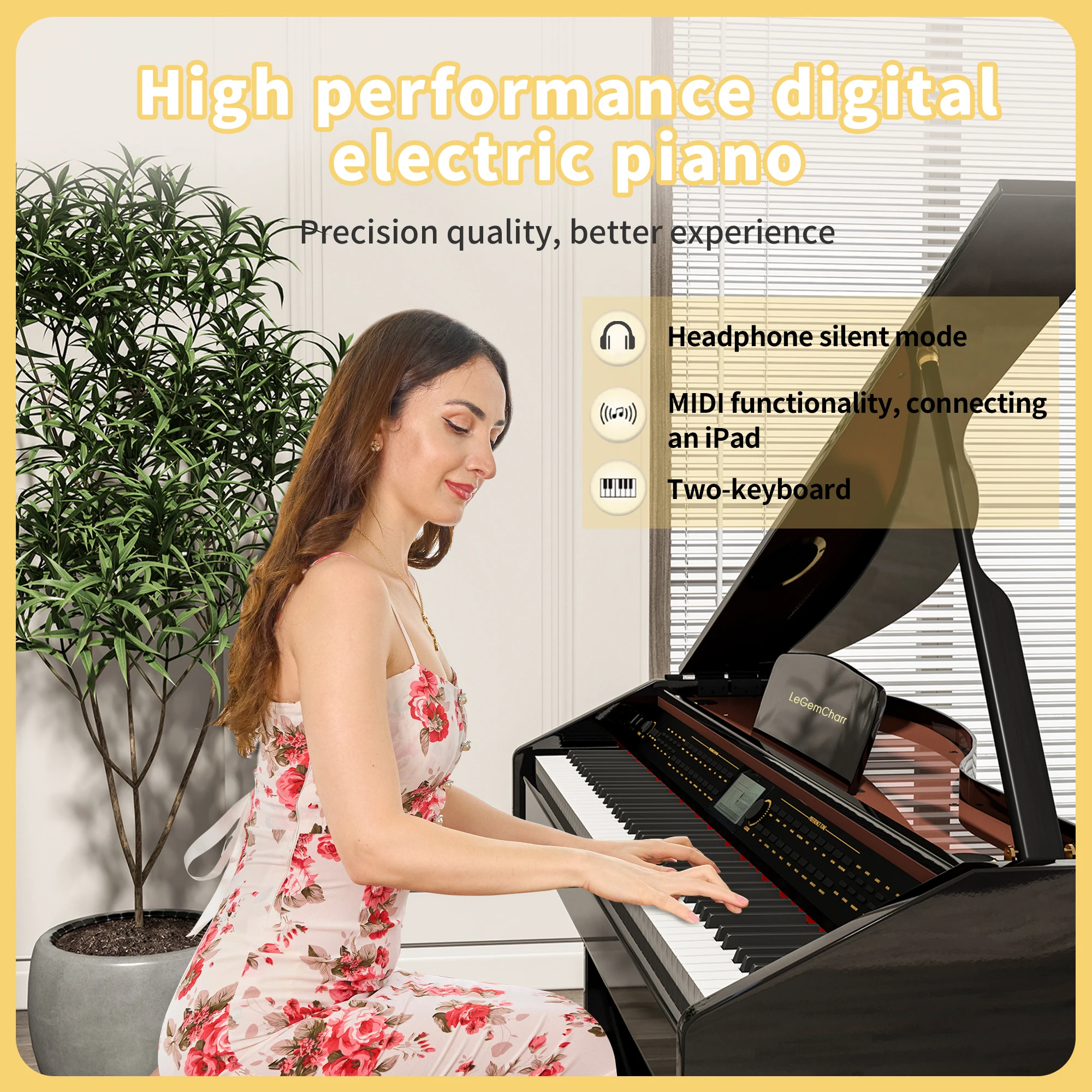 LeGemCharr Piano Keyboard Electronic Piano Digital Upright Piano For Sale