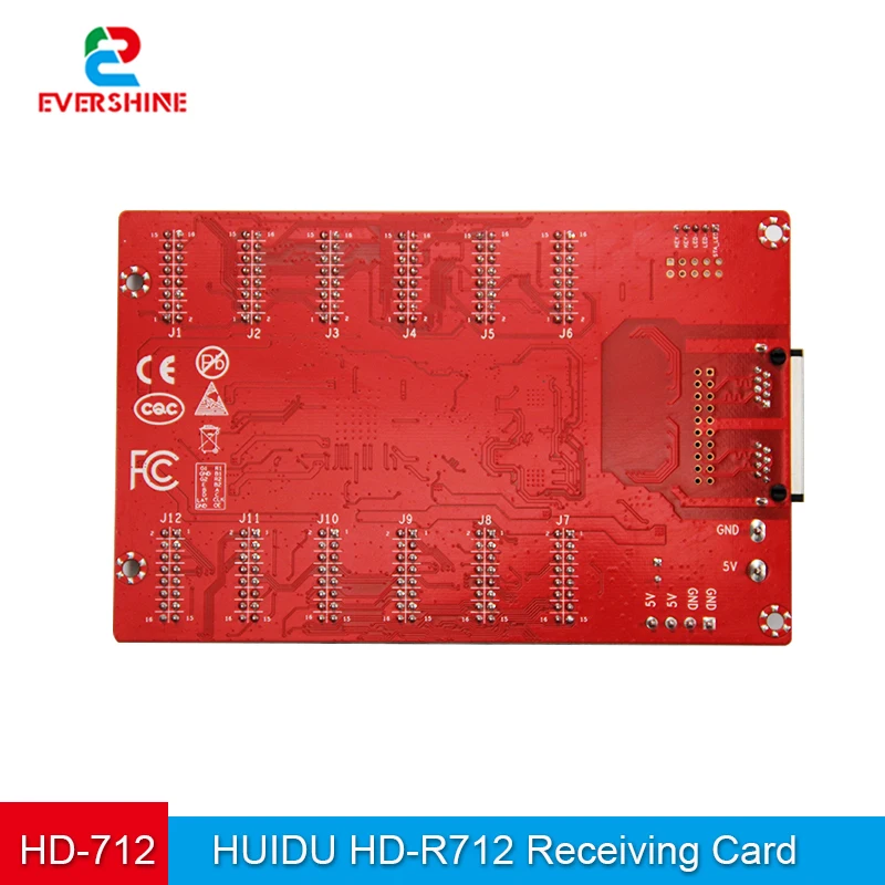 HUIDU HD-R712 Receiving Card Supports Synchronous Controller Asynchronous Control Card LED RGB Full Color Display 12Ports HUB75E