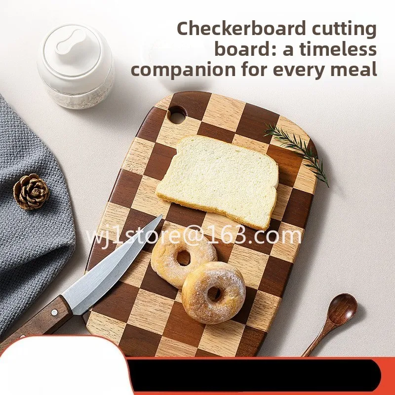 Wood cutting board rectangular chopping board splicing double-sided thickened household solid wood cutting board