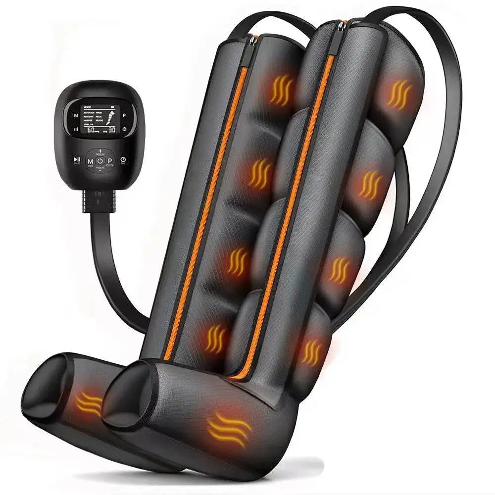 Professional Recovery System Air Compression Leg Massager 5 Chambers 60-220mmHg Pressure Range for Improved Circulation Muscle