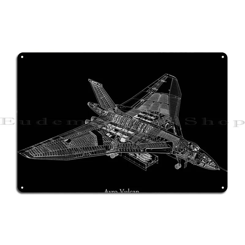 Avro Vulcan Metal Sign Wall Decor Kitchen Design Printing Retro Tin Sign Poster