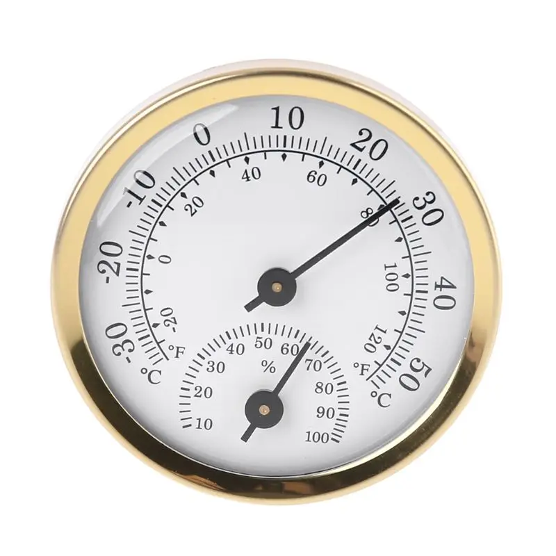 2 in 1 Thermometer Hygrometer Wall Mounted Mechanical Analog Temperature Gauge Humidity Meter