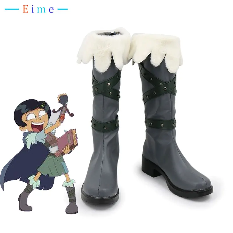 マーシー・ウーコスプレ靴ハロウィンカーニバルブーツアニメアクセサリーコスプレ小道具 Pu レザー靴カスタムメイド