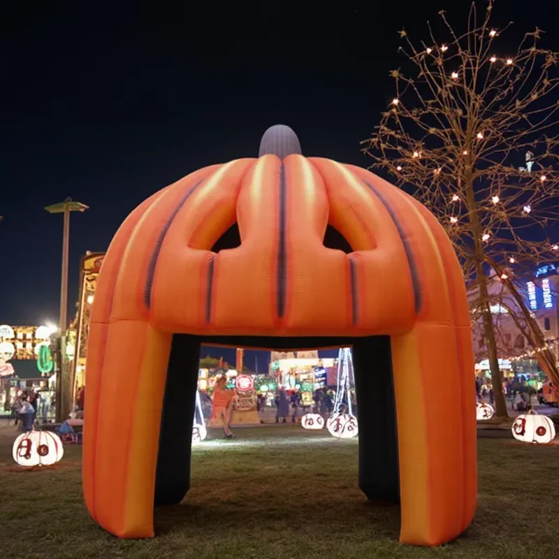China Inflatable Factory Inflatable Pumpkin Arch Halloween Cartoon air Passway