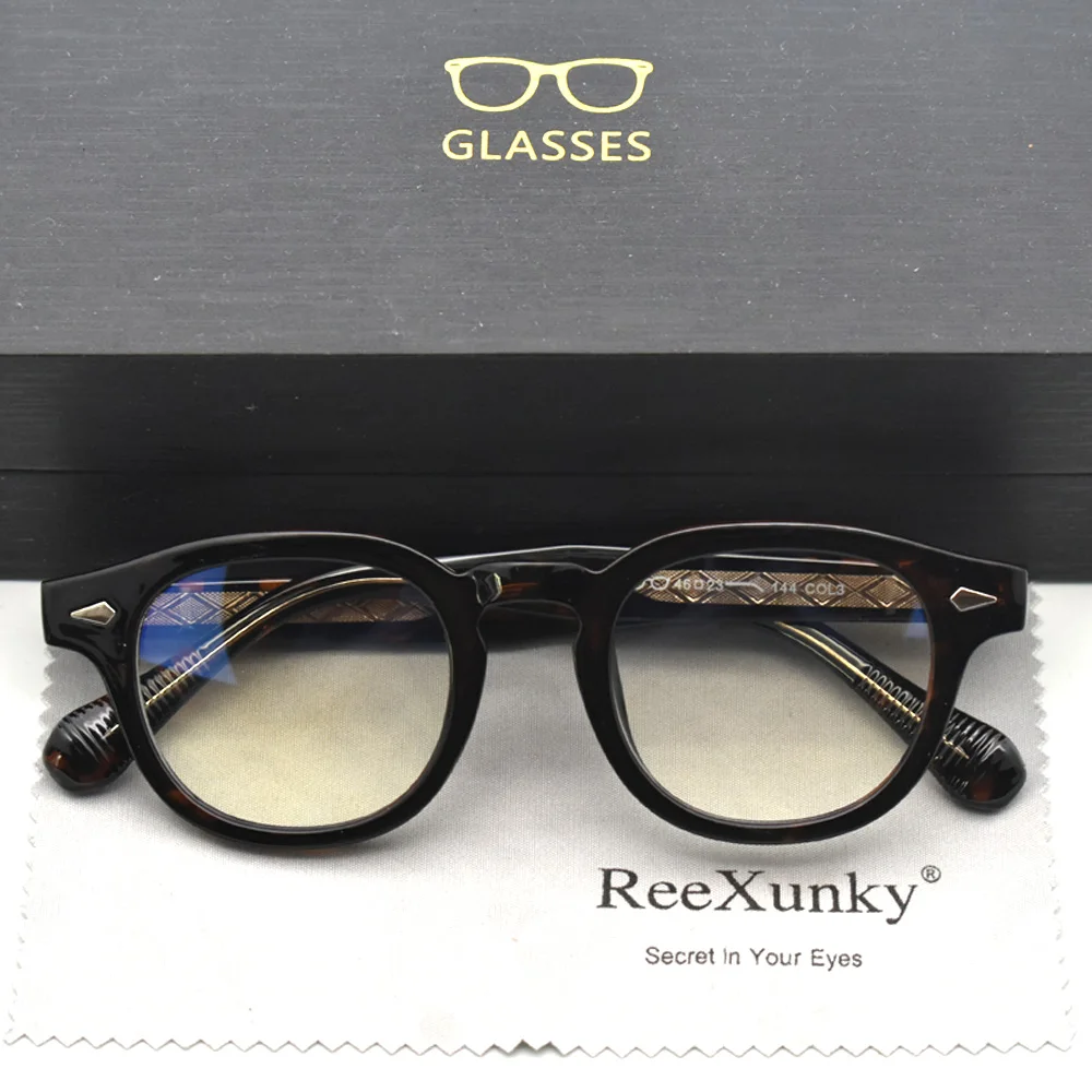 TR90 Anti Blue Light Computer Glasses Men Vintage Square Gaming Glasses Women Spring Hinge Optical Rivets Metal Insert Frame