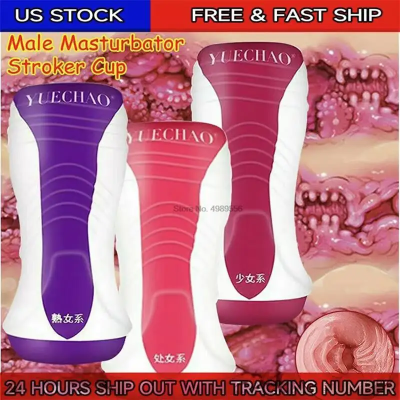 Real Vagina Anime Pocket Pusssy Silicone Vaginal Masturbation Sex​ Toy for Man Male Masturbator Cup Anal Adult Supplies 18 Toys