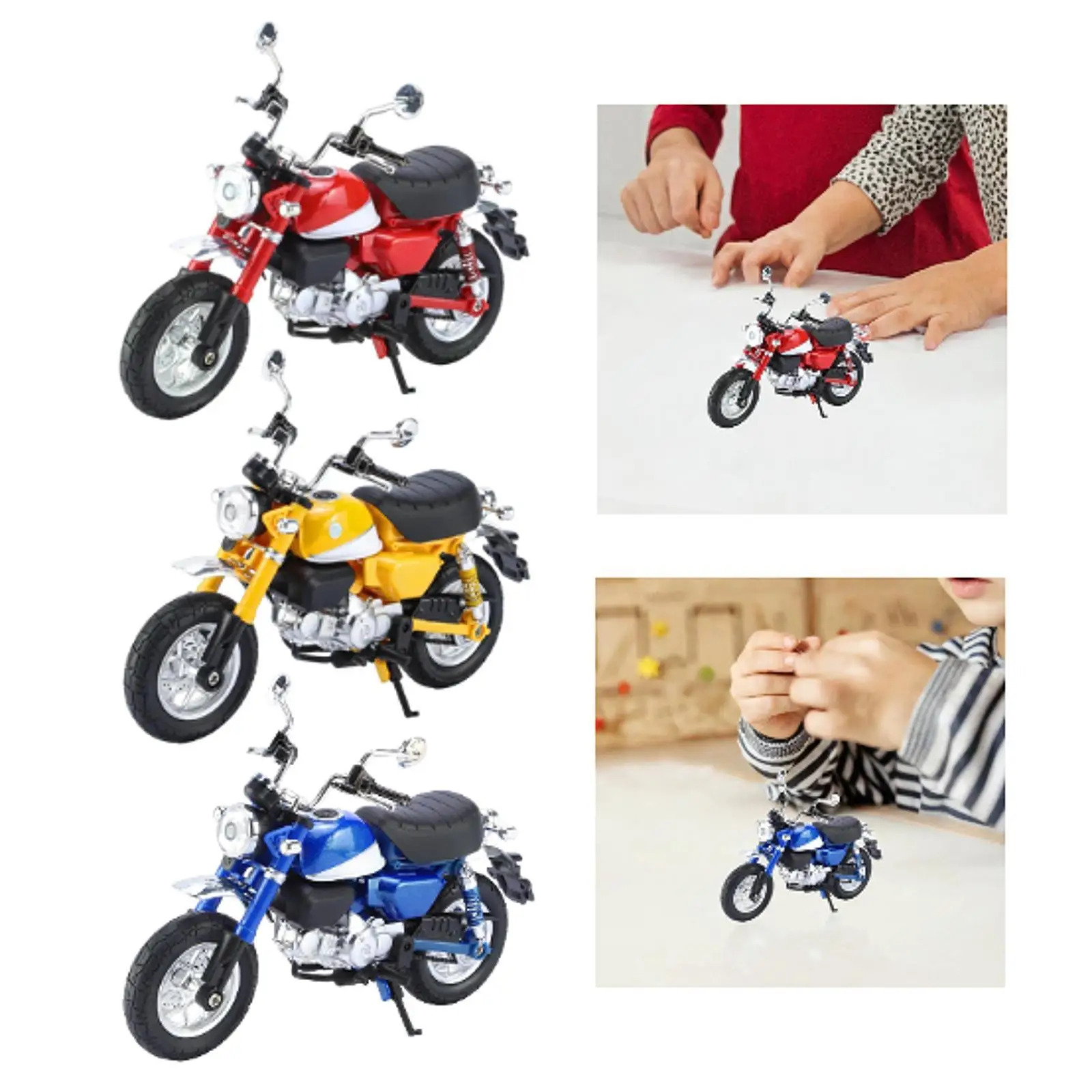 1/12 Motorcycle Model Crafts Scenario Collection Alloy for Home Table Study