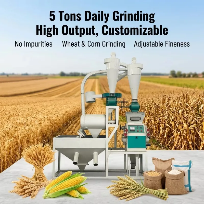Horizontal Flour Milling Machine Balanced Internal Air Circulation Reduces Static Flour Adhesion On Sieving Mesh Surfaces