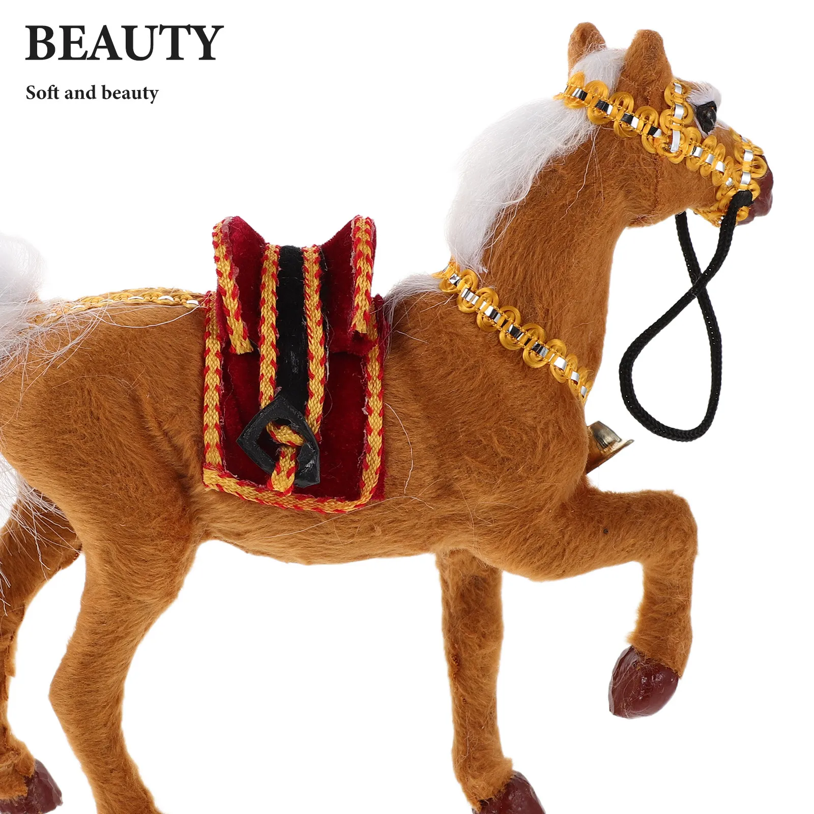 1 stks realistisch paardengeluid levensecht dier voor kinderen interactief spelen gevulde miniatuurfiguur peuter cadeau handheld simulator