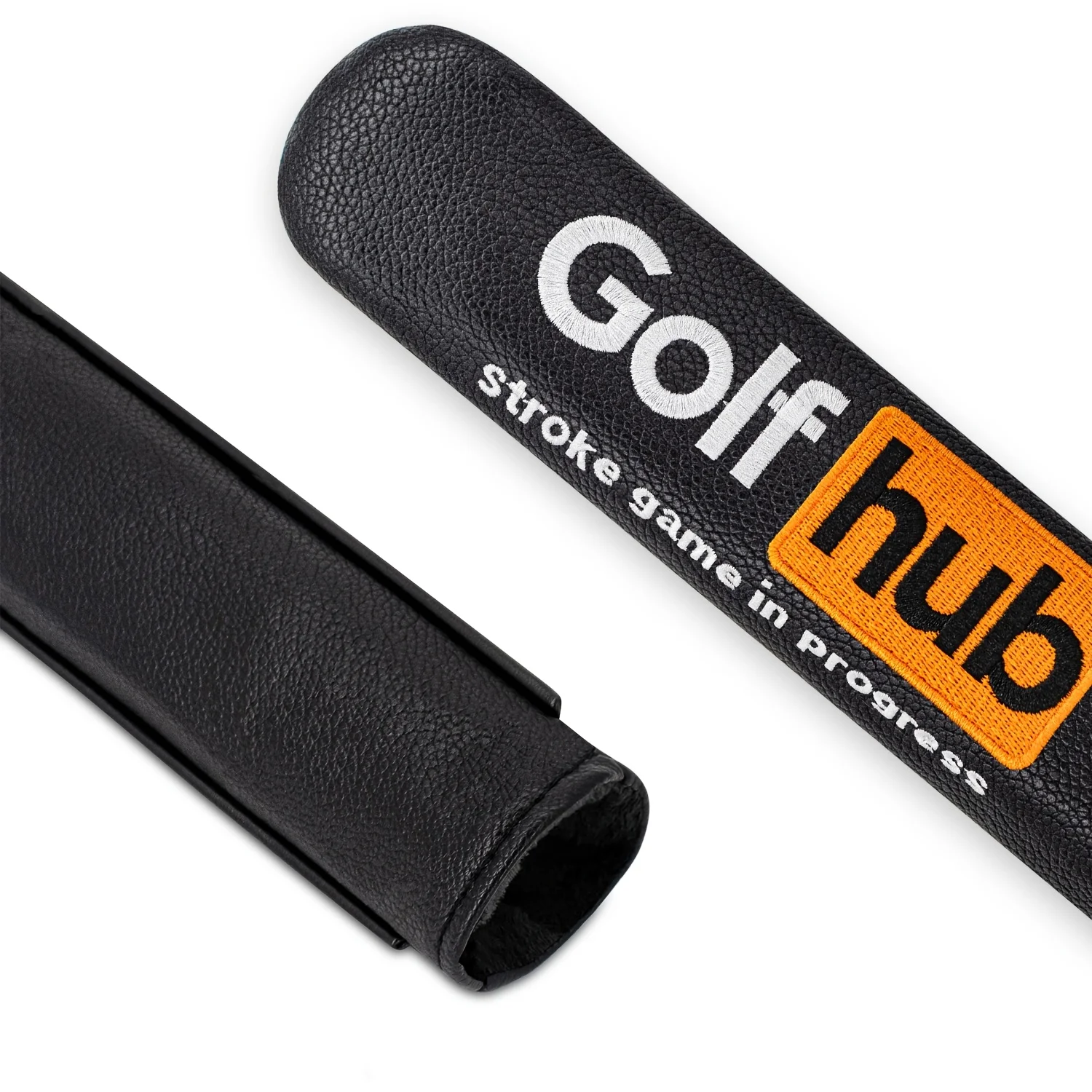 1pc Hub Letter Style Golf Alignment Stick Cover | Premium PU Golf Alignment Rod Sleeve | Durable | Stroke Game in Progress