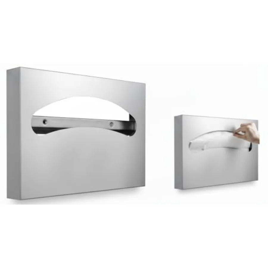 

Коммерческий диспенсер для крышек унитазов с настенным креплением из нержавеющей стали 304, для хранения 250 штук, идеально подходит для больших объемов хранения