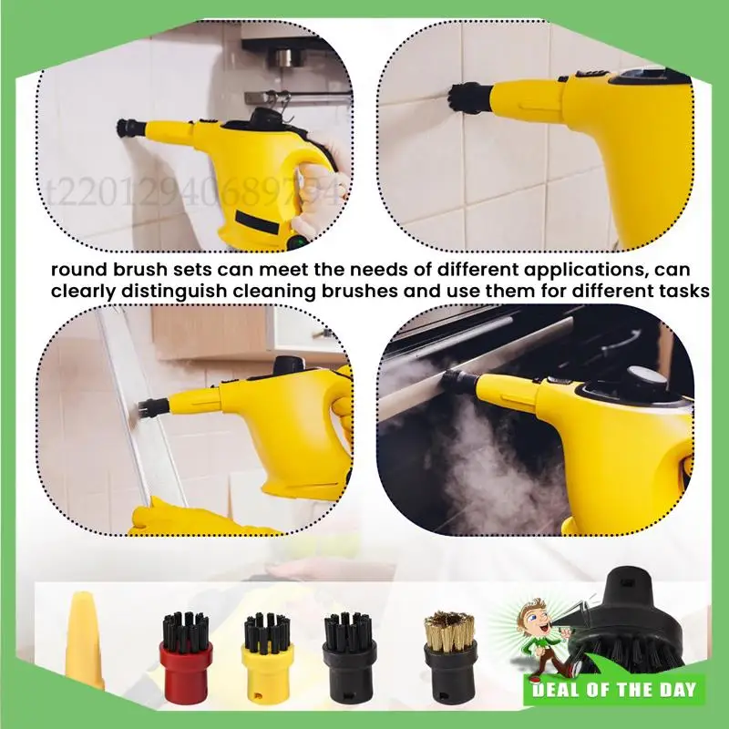 -ABPO فرشاة مستديرة صغيرة فرشاة نحاسية رأس فرشاة تنظيف البخار لتنظيف البخار كارشر SC Series SC1 SC2 SC3 SC4 SC5 SC7