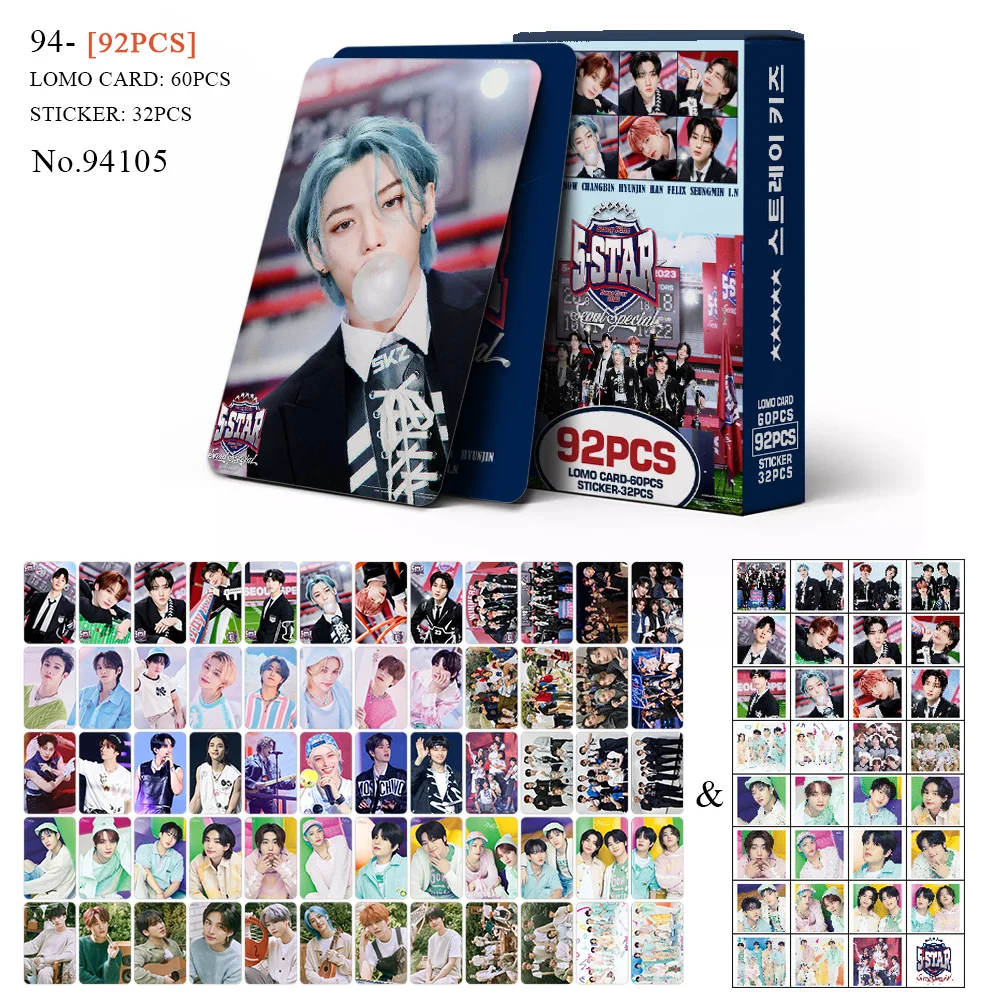 92pcs Skzoo Cards KPOP straykids New Album Photocards collection Lomo Cards High Quality Print Photo cards fan gift