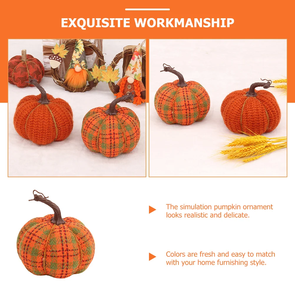 

Pumpkin Figurines Realistic Artificial Foam Pumpkins For Home Decor Thanksgiving Party Harvest Festival Decoration Scene
