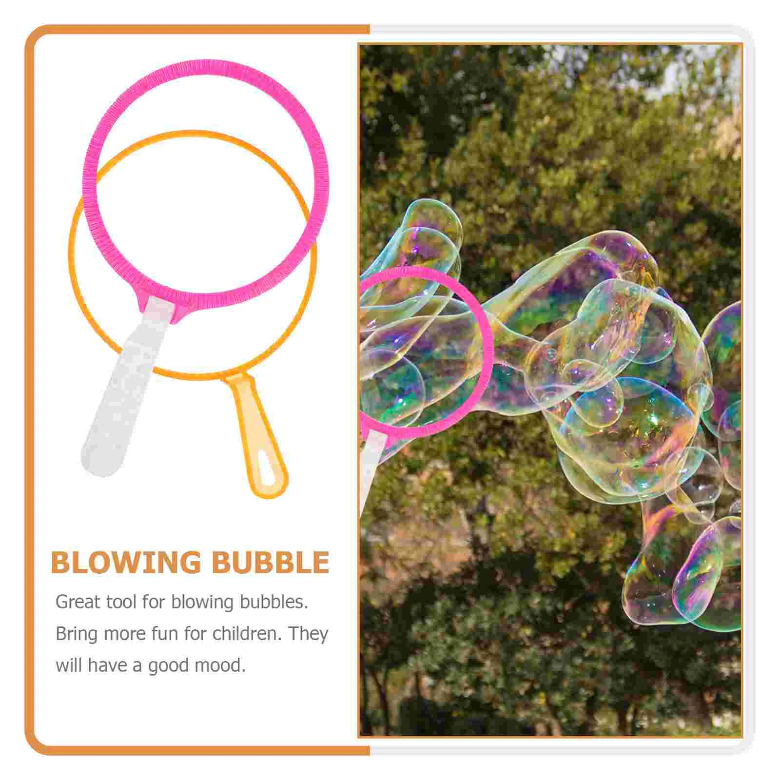 3pcs Funny Blowing Bubble Tool Kids Blowing Bubble Tool Bubble Maker Toys (Random Color) Blowing Bubble Set