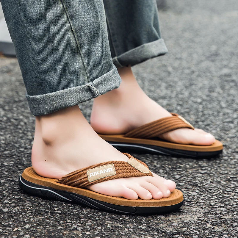 عالية الجودة الرجال الوجه يتخبط أحذية الشاطئ عادية حجم كبير الرجال الصنادل الصيف الترفيه المضادة للانزلاق الترفيه المضادة للانزلاق أحذية الشاطئ