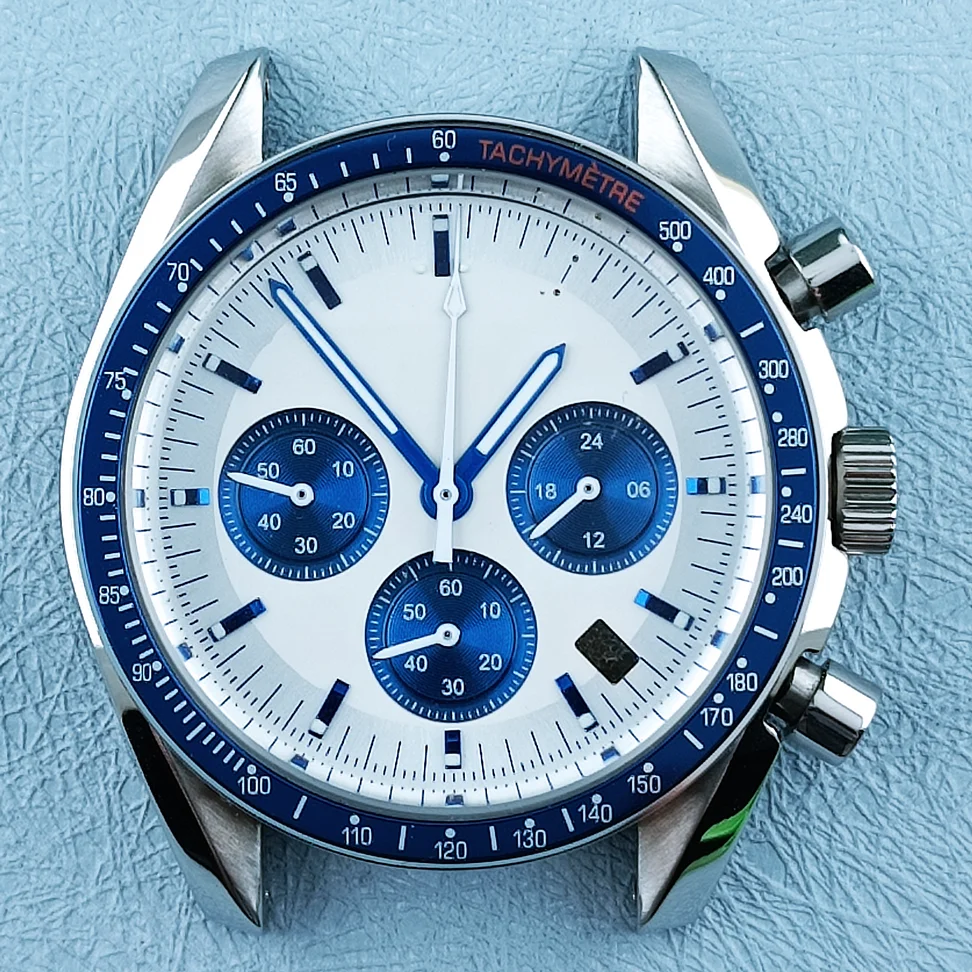40MM VK Watch Case Men's Watch Accessories VK Quartz Movement Chronograph Electronic Watch Custom VK Panda Dial