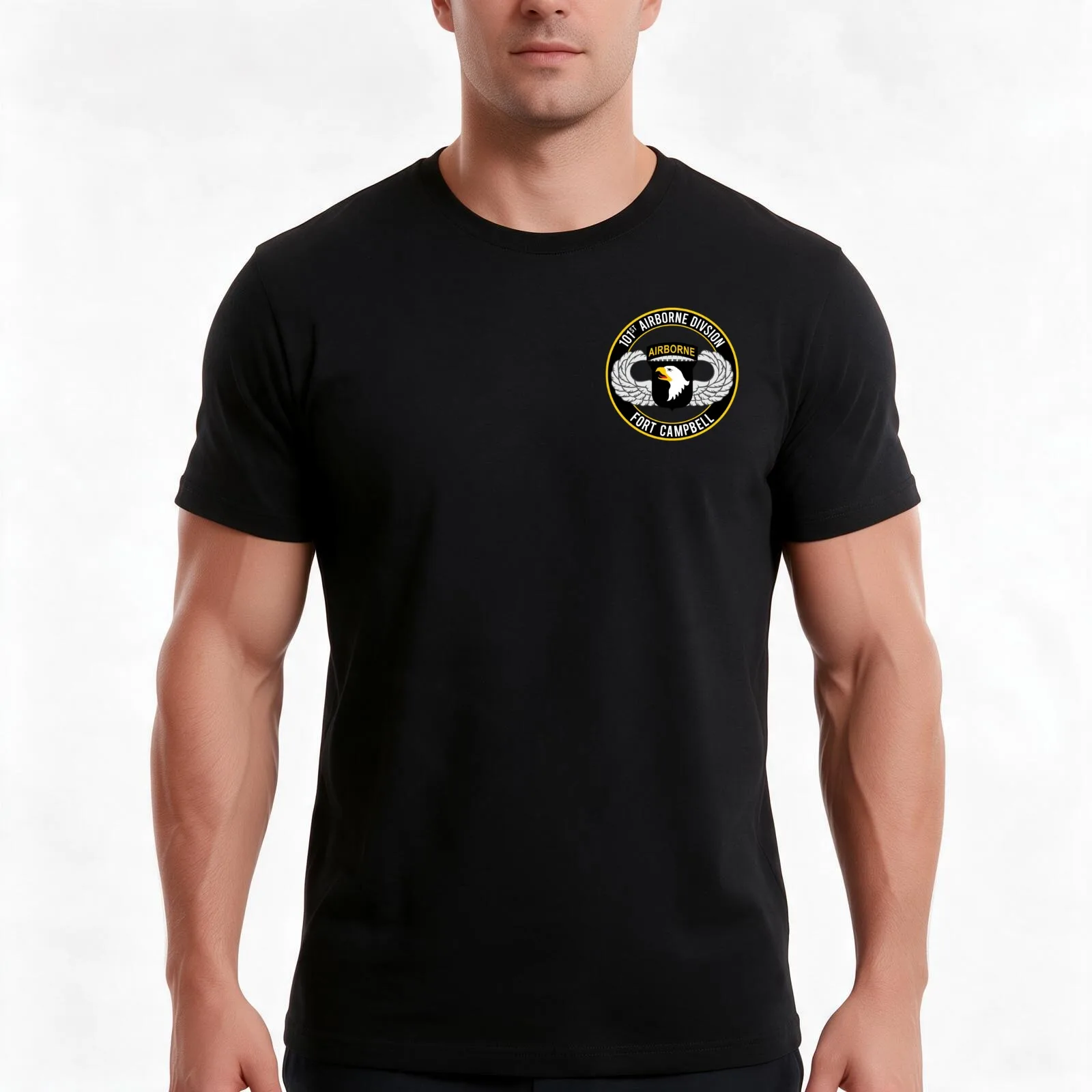 101st Airborne wings Ft Campbell T-Shirt Summer Casual Cotton Tee Oversized Streetwear Tops Vintage Graphic Print
