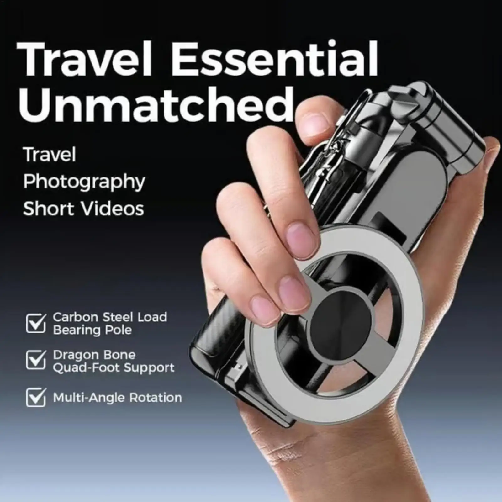 

Магнитная палка для селфи для телефона, карманный держатель для мобильного телефона, портативная магнитная палка для селфи для путешествий, записи видео, изображения