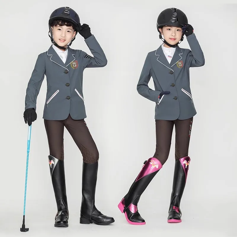 승마 상의, 어린이 승마 재킷, 퍼포먼스 슈트, 장애물 승마복, 대회복, 기사복, 승마복