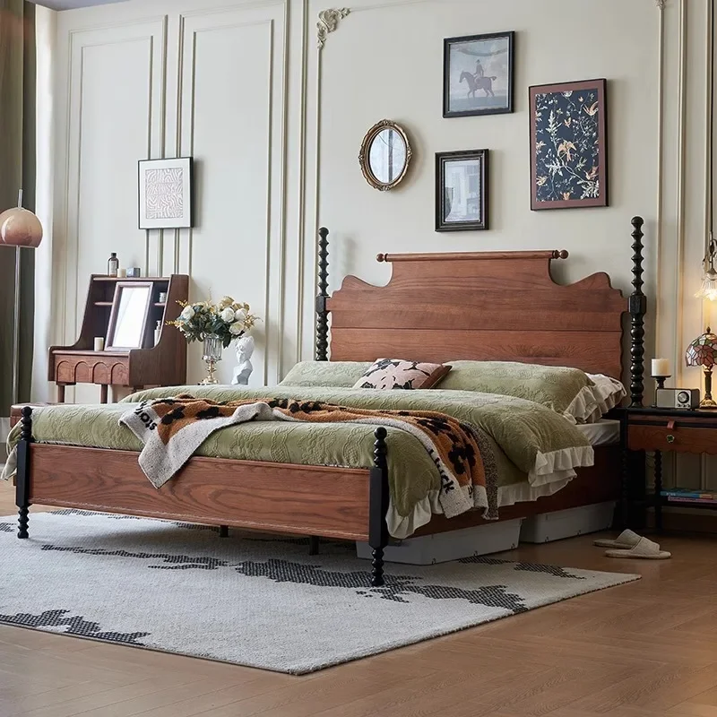 American medieval ash wood small apartment with high feet off the ground