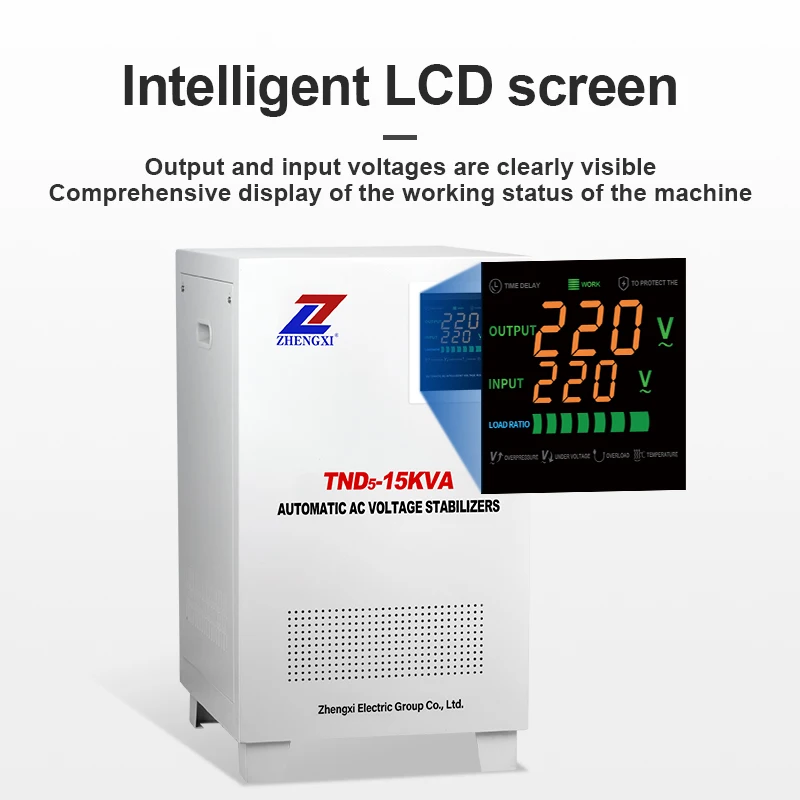 Regulator Stabilizer High Precision 10kva 15kva 20kva Copper Servo Motor 220V Single Phase AC Voltage Stabilizer