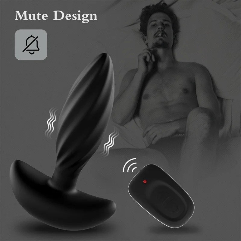 Remote Control Anal Plug Vibrator 16 Vibration Modes Silicone Butt Plug Anal Sex Toy For Men Women Prostate Massager Low Noise