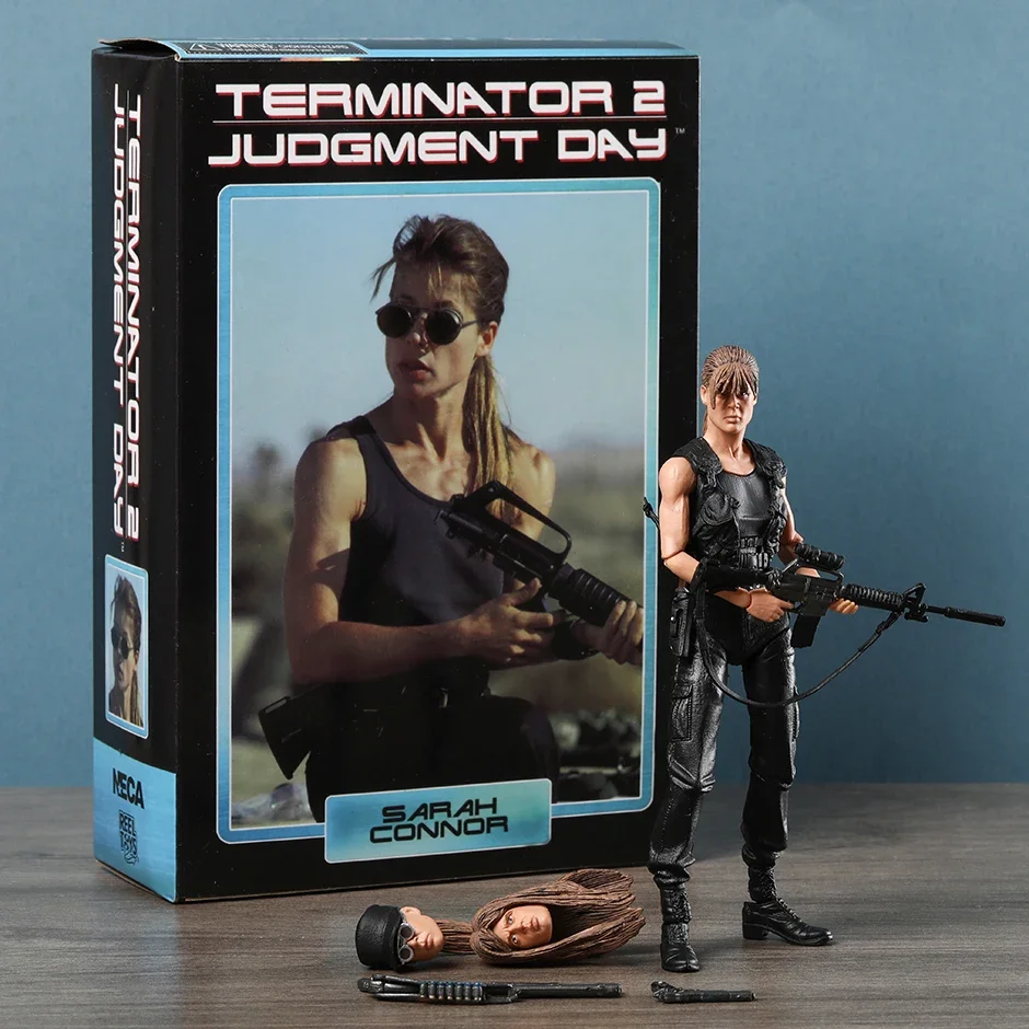 NECA Terminator 2 Sarah Connor Ultimate Action Figure Changeable Accessories PVC Model