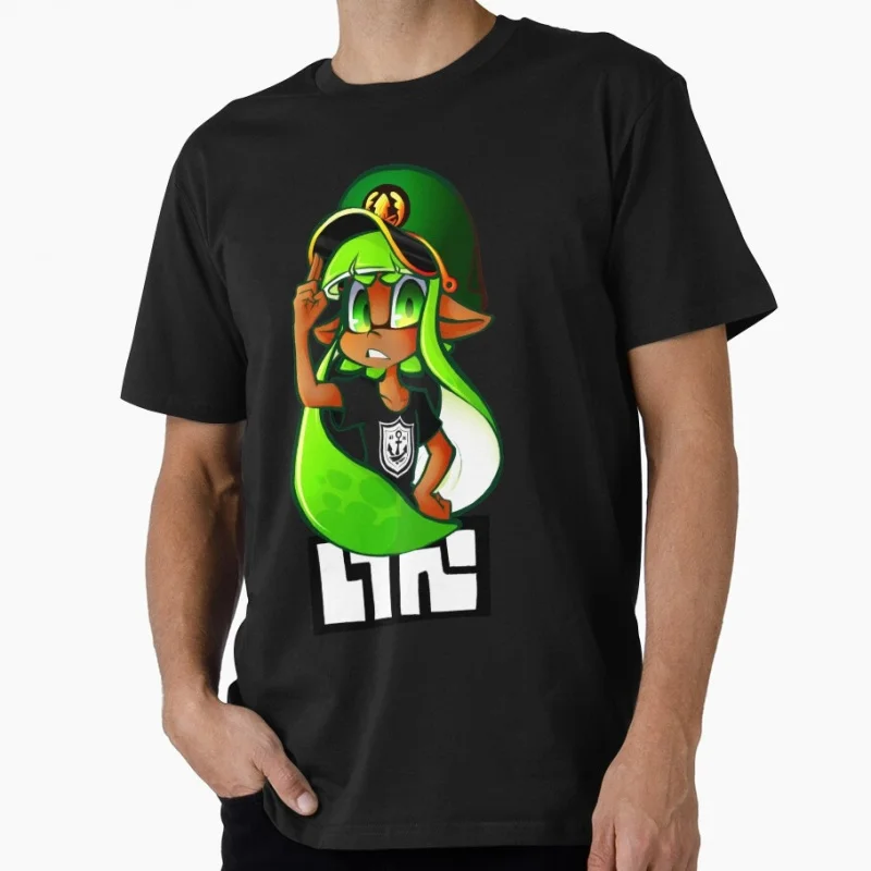 LadyLad Collection Cartoon Video game Splatoon Gift T-Shirt for gamer 100% Cotton y2k clothing Short-Sleeve Tee All Size Tops