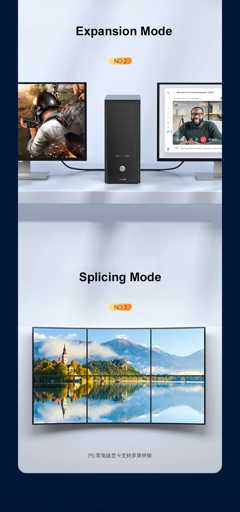 SAMZHE 90/270 Grad Winkel HDMI-Kabel 4K/60Hz HDMI-kompatibles 2.0-Kabel Video-Audio-HDMI-Kabel für RTX 3080 PS4 Xbox – Detail 12