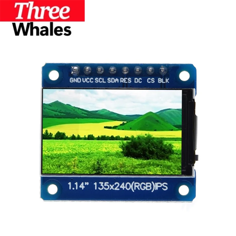 1.14 Inch IPS OLED Display Module LCD Screen 135*240 RGB TFT for Arduino ST7789 LCD Board SPI Full Color HD OLED 8pin DIY