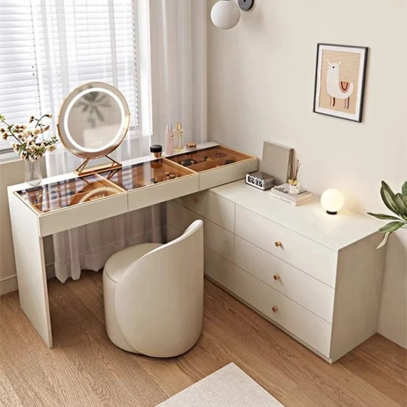 Luxury Cosmetics Dressing Table Storage Drawers Bedroom Modern Dressing Table European Service Comoda Pra Quarto Home Furniture