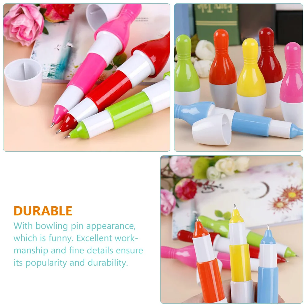 Bowling Retractable Pen Multi-function Pens Student Supply Writing Accessory Portable Small Ballpoint