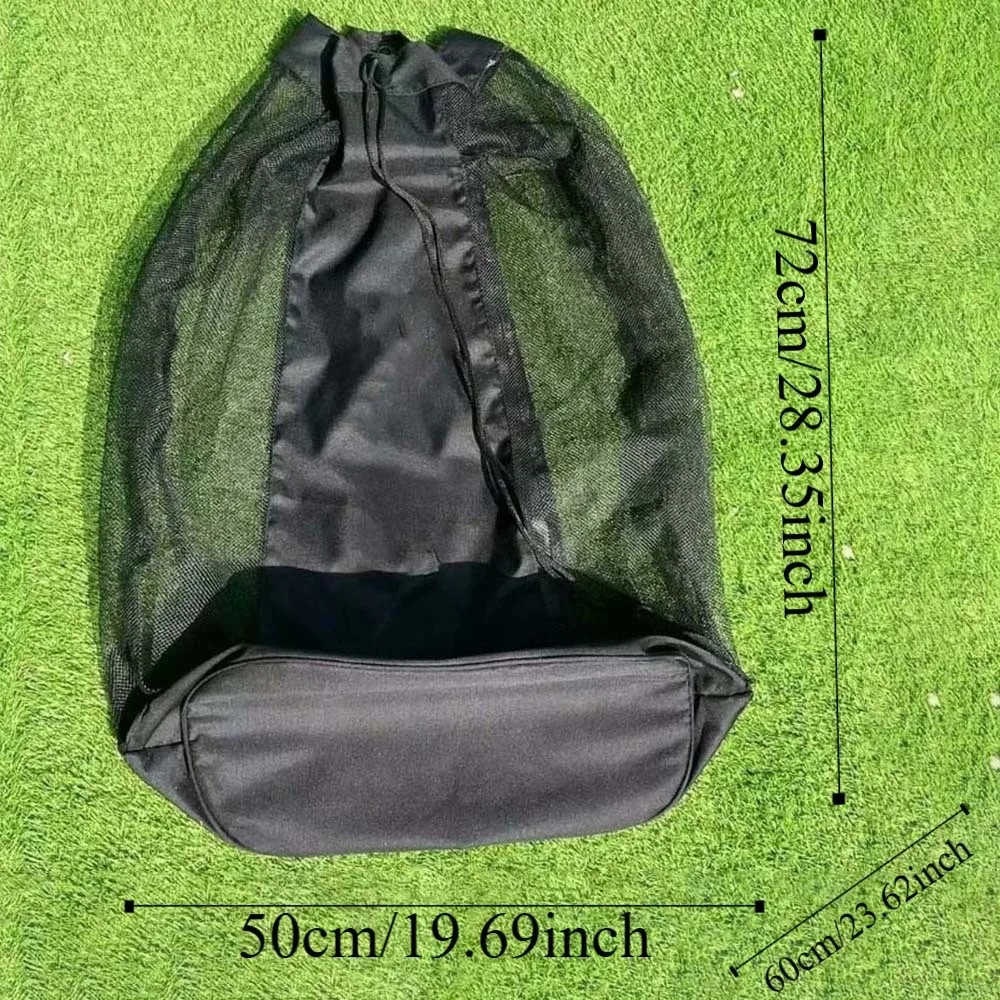 Durable Footballs Storage Bag Large Capacity Lightweight Balls Carry Shoulder Pouch Scratch Prevention Canvas