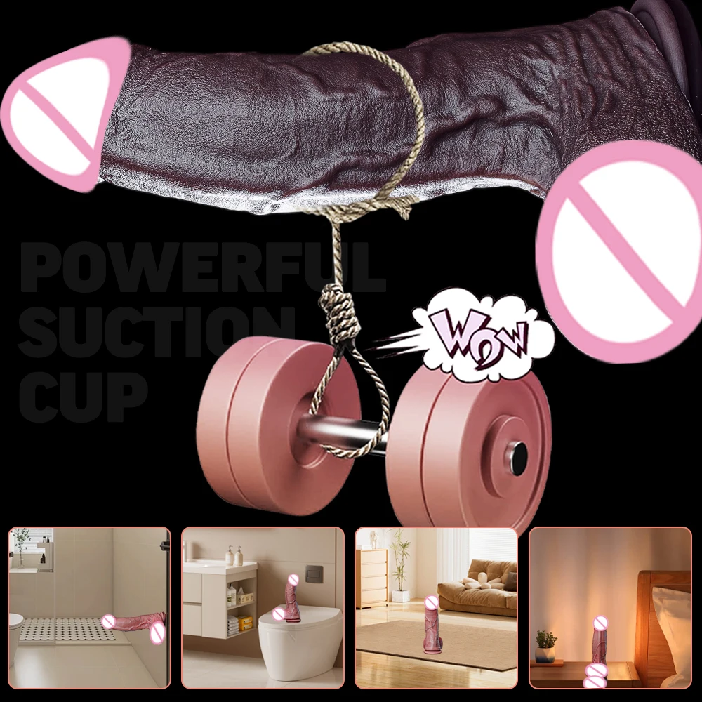 Diameter Massive XXL Dildo with Flared Big Head Dual Density Silicone Giant Anal Dildo Huge Butt Plug Adult Sex Toys for Advance view 4