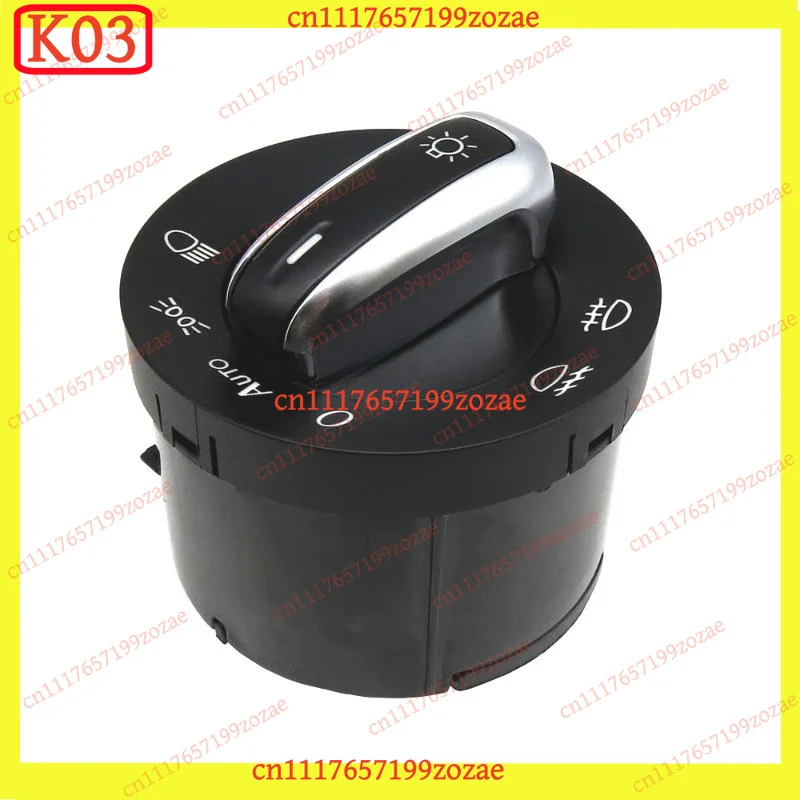 k3 5ND941431B Headlight Fog Light Switch for PQ35/PQ46 Platform 2005-2017 Rotary Control Knob with Auto Position