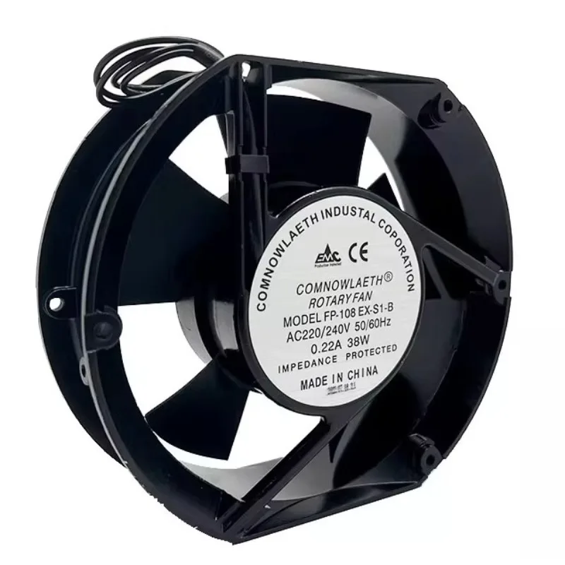 New Cooling Fan 17CM Double Ball Bearing 17251 220V Motor Cabinet Chassis Cooling Fan FP-108EX-B1-B 172 * 150 * 50MM