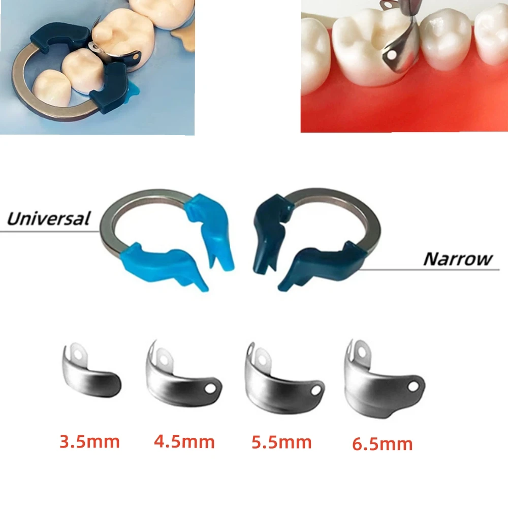 Dentistry Matrix System Sectional Contoured Dental Universal/Narrow Clamping Ring Matrix Bands Nickel Titanium Dentistry Tool