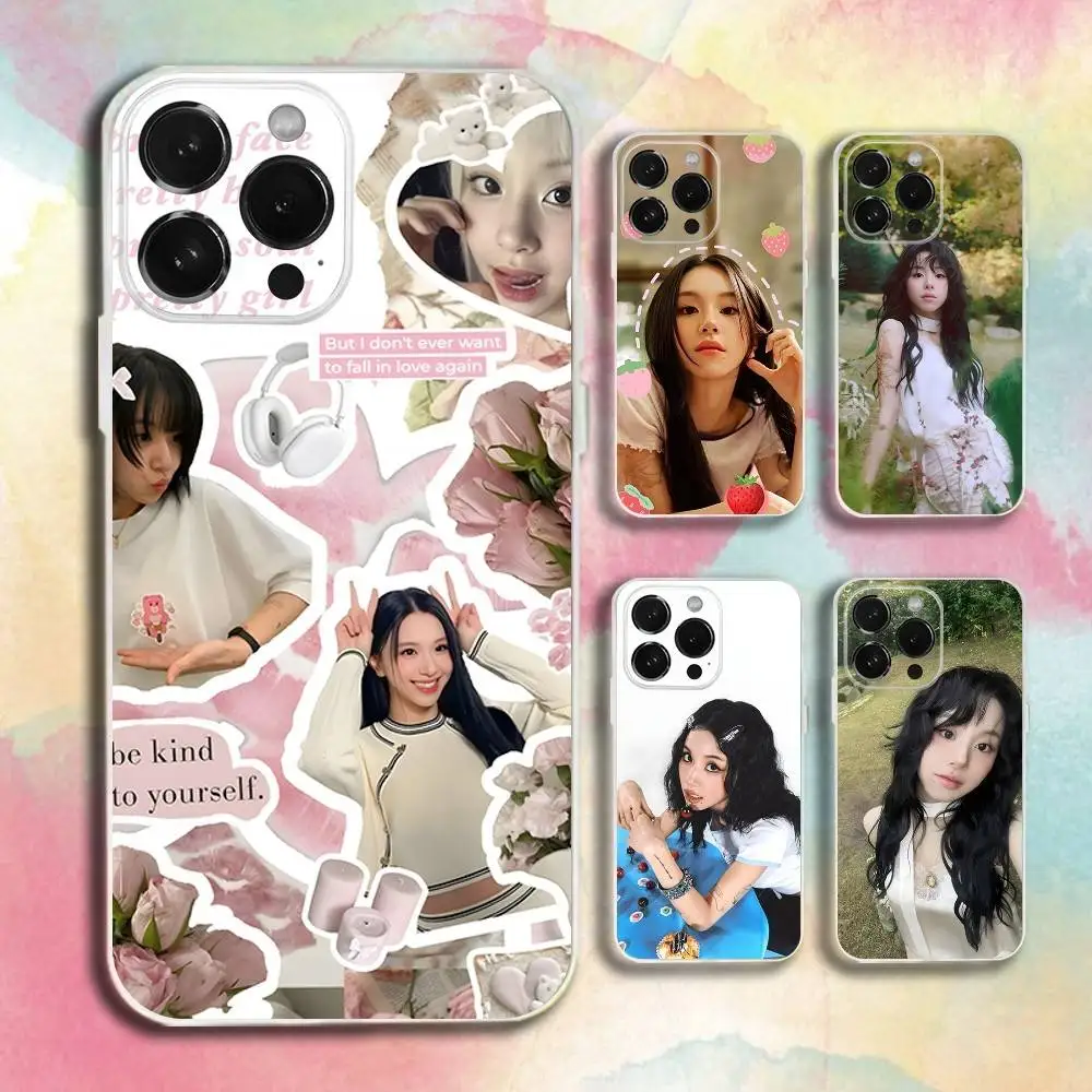 

C-CHAEYOUNG T-Twice-s Phone Case For iPhone 16,15,14,13,12,11 Plus,Pro,Max,XR,XS,Plus,E,SE4,Mini Transparent Cover