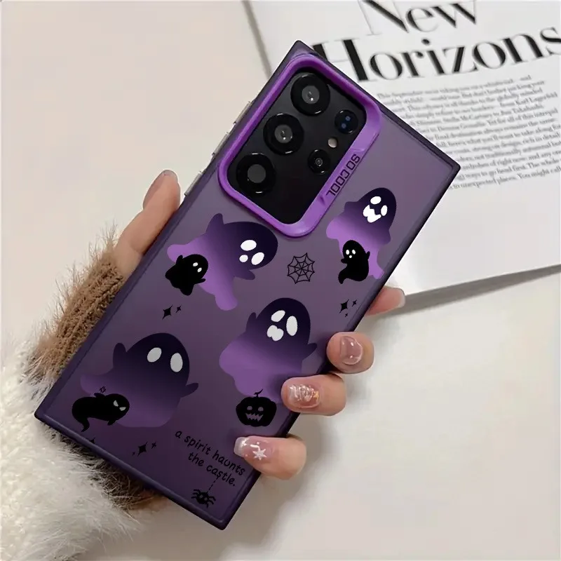 

Halloween Pumpkin Ghost Pattern Case For Samsung Galaxy S25 S24 S23 S22 S21 Ultra Plus FE A36 A56 A26 A25 A24 A16 A55 A53 Cover