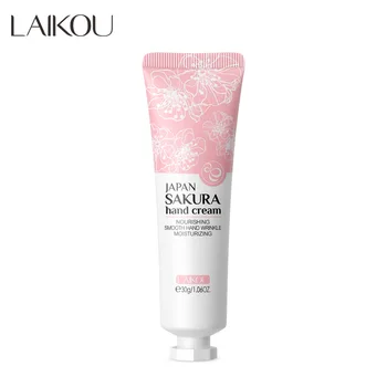 LAIKOU Sakura Hand Cream Whitening Wrinkle Removal Anti-crack Moisturizing Greasiness…