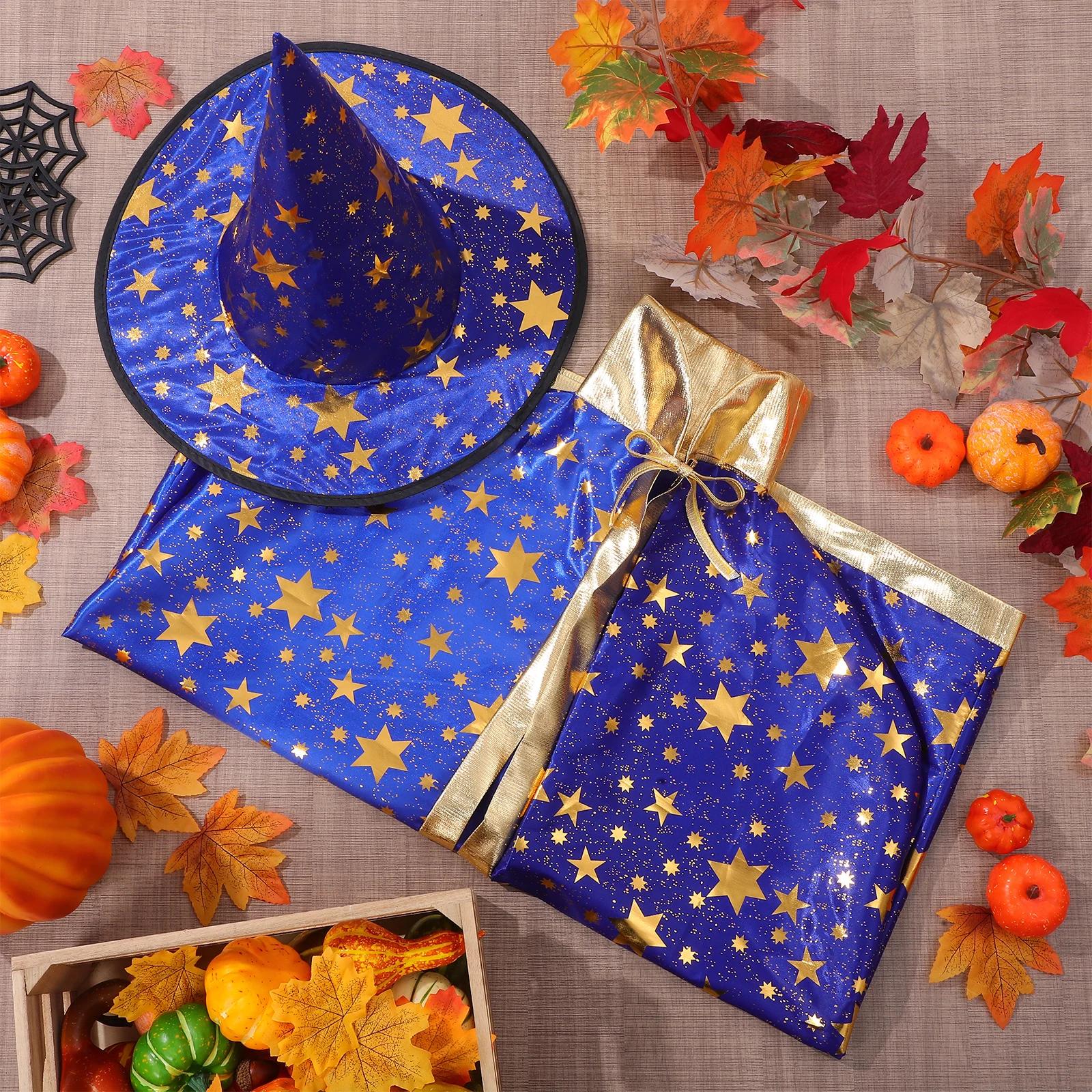 

1Pcs Five-Star Cape Bright Color No Decolorization All-Size Design for Halloween Party Stage Performance Festival