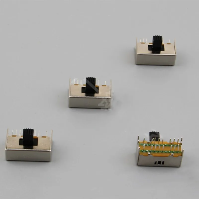 10/50/100 Pcs 16 Pin 3 Position 4P3T Panel PCB Mount Horizontal Slide Switch SK-43D03 4mm 9mm Pin Pitch