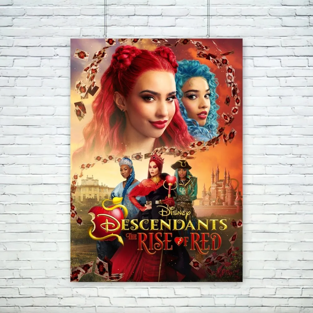 MINISO Descendants The Rise of Red Poster Wall Pictures For Living Room Fall Decor